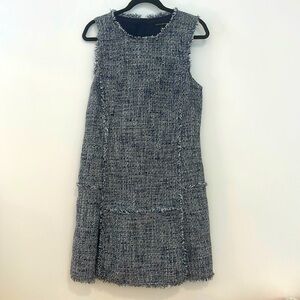 Chic Tweed Shift Dress – Classic Elegance with a Modern Edge